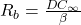 R_b = \frac{DC_{\infty}}{\beta}