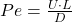 Pe = \frac{U \cdot L}{D}