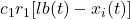 c_{1}r_{1}[lb(t) - x_{i}(t)]